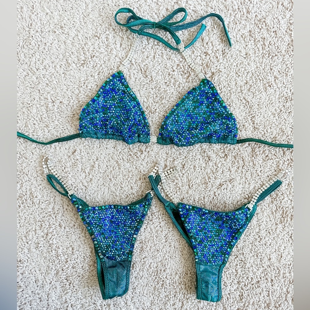Angel Competition Bikinis Crystal Radiance- Two Bottom Cut Options Included